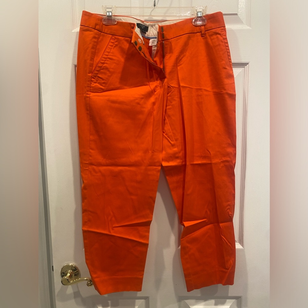 J. Crew Orange City Fit Chino Ankle Pants SZ 8
